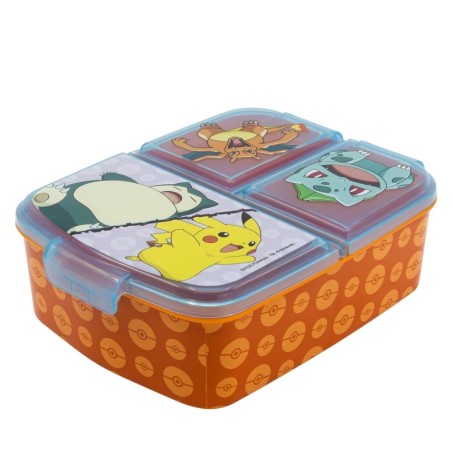 Boîte à repas - Pokemon - Attrapez-les Tous - Multi compartiments