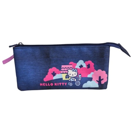 Trousse - Sanrio - Hello Kitty - Bourgade - Bleu