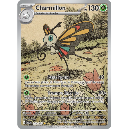 Charmillon — Héros Transcendants — 219 — Holo — NM