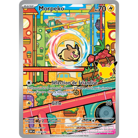 Morpeko — 30ᵉ Anniversaire — 135 — Holo — NM