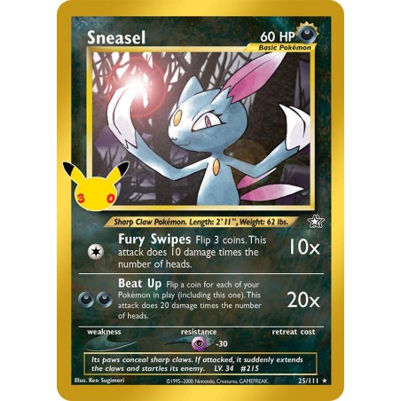 Sneasel — Collection Classique30ᵉ Anniversaire — 007 — Holo — NM