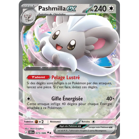 Pashmilla-ex — Chaos Ascendant — 073 — Holo — NM
