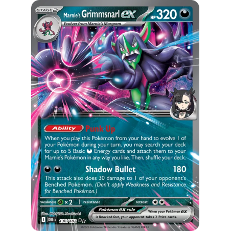 Marnie's Grimmsnarl ex — Rivalités Destinées — 136 — Holo — NM