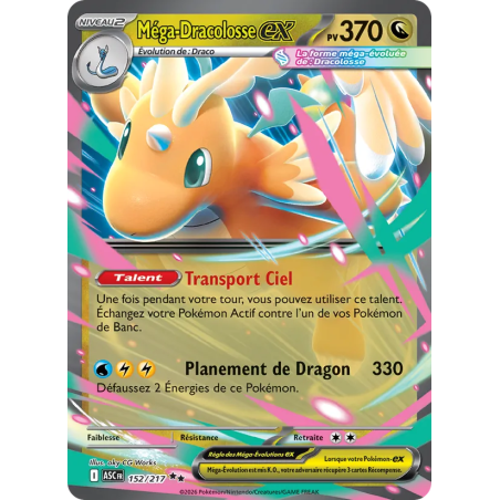 Méga-Dracolosse-ex — Héros Transcendants — 152 — Holo — NM