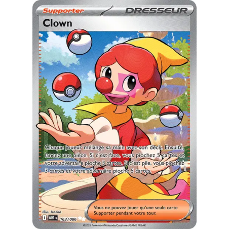 Clown — Flamme Blanche — 163 — Holo — NM