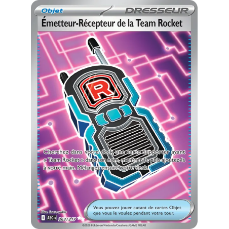 Émetteur-Récepteur de la Team Rocket — Héros Transcendants — 263 — Holo — NM