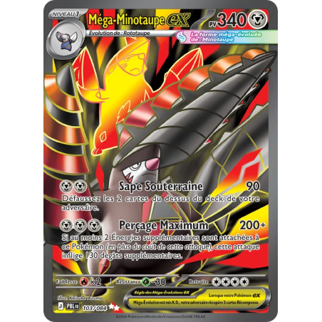 Méga-Minotaupe-ex — Nuit Noire — 103 — Holo — NM