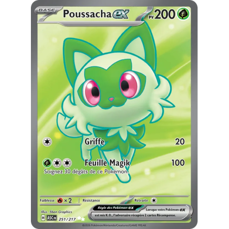Poussacha-ex — Héros Transcendants — 251 — Holo — NM