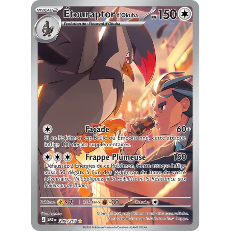 Étouraptor d'Okuba — Héros Transcendants — 249 — Holo — NM