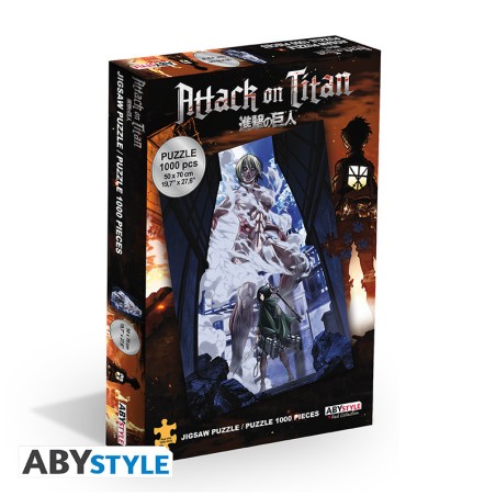 Puzzle - Casse Tête/Réflexion - Indépendant de la langue - Attaque des Titans - Mikasa vs Titan Féminin
