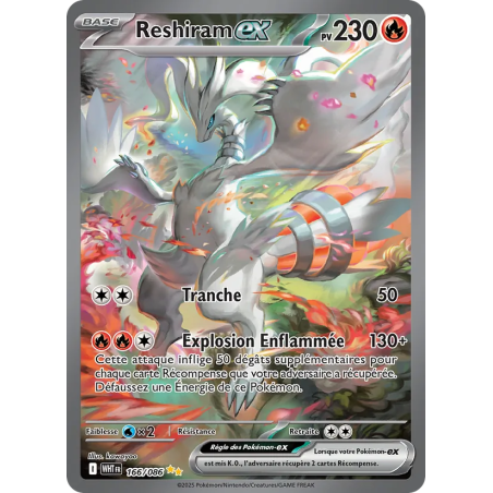 Reshiram-ex — Flamme Blanche — 166 — Holo — NM