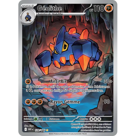 Géolithe — Flamme Blanche — 128 — Holo — NM