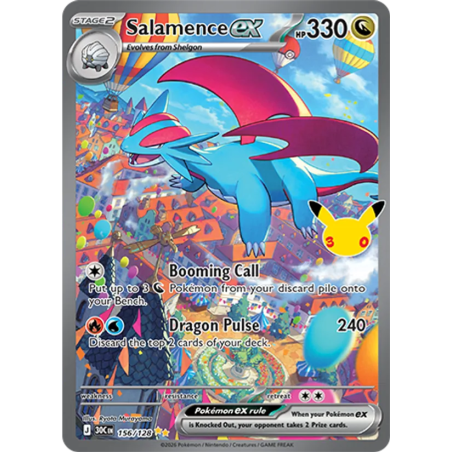 Salamence ex — 30ᵉ Anniversaire — 156 — Holo — NM
