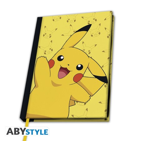 Carnet - Pokemon - Pikachu - Noir